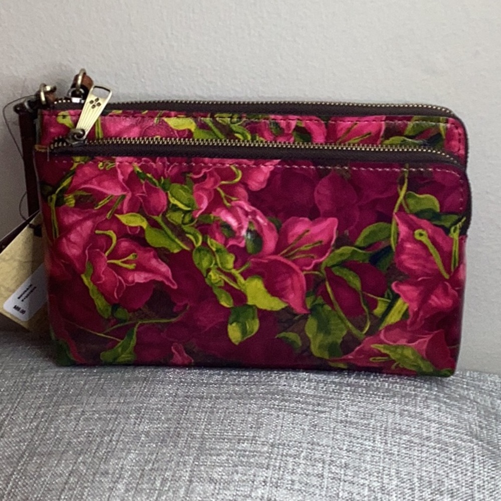 Patricia Nash leather wristlet